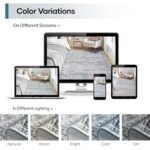 Lofus 8x10 Area Rug: Grey Washable Non-Slip Soft Carpets for Living Room, Bedroom, Dining, Office. - Image 8