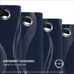 Deconovo Navy Blue Silver Wave Blackout Curtains - Thermal Insulated, Noise-Reducing 52x84, Oeko-TEX Certified, 2 Panels - Image 8