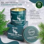 Balsam Fir Pine Soy Candles - 5oz Non-Toxic & Pet Safe - Long-Lasting Holiday Home Fragrance - Image 4