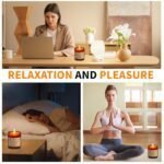Scented Aromatherapy Jar Candle Gift Set for Women - Natural Soy Wax Amber Candles for Birthdays, Valentine's, Mother's Day, and Christmas. - Image 5