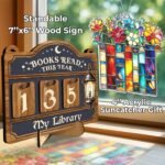 Books Read Tracker Sign | Home Library Decor | Book Lover Gift for Librarians & Readers - Image 2
