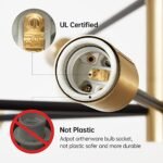 RUIYEY Sputnik Modern Chandelier: 12-Light Adjustable Gold & Black Fixture for Dining, Living & Kitchen Island. - Image 7