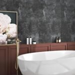 Livelynine Black Textured Concrete Wallpaper - Peel and Stick for Bedroom, Kitchen, Living Room, and More! 15.8"x78.8" - Image 4