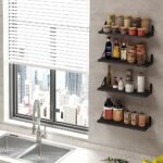 Fixwal Rustic Floating Shelves Set of 8, 4.7in Wall Storage for Bedroom, Kitchen, Bathroom, Office (Black) - Image 5