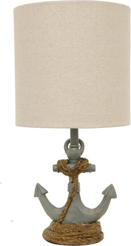 Adding Coastal Charm to Our Home: Decor Therapy Saylor Anchor Lamp Review