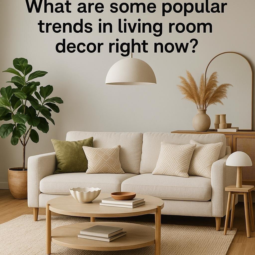 What are some popular trends in living room decor right now?