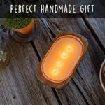 10-Inch Wooden Dough Bowl Soy Candle | Farmhouse Table Decor | 4-Wick Wooden Centerpiece - Image 8