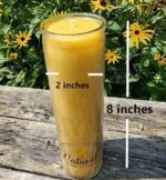 USA-Made Pure Beeswax Candle for Vigil, Yartzeit, Yom Kippur, Meditation & Prayer. 100-Hour Burn! - Image 2