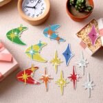 Hoolerry 12-Pack Midcentury Modern Fridge Magnets – Retro Atomic Stars & Vintage Celestial Art for 50s-60s Home Office Decor. - Image 7