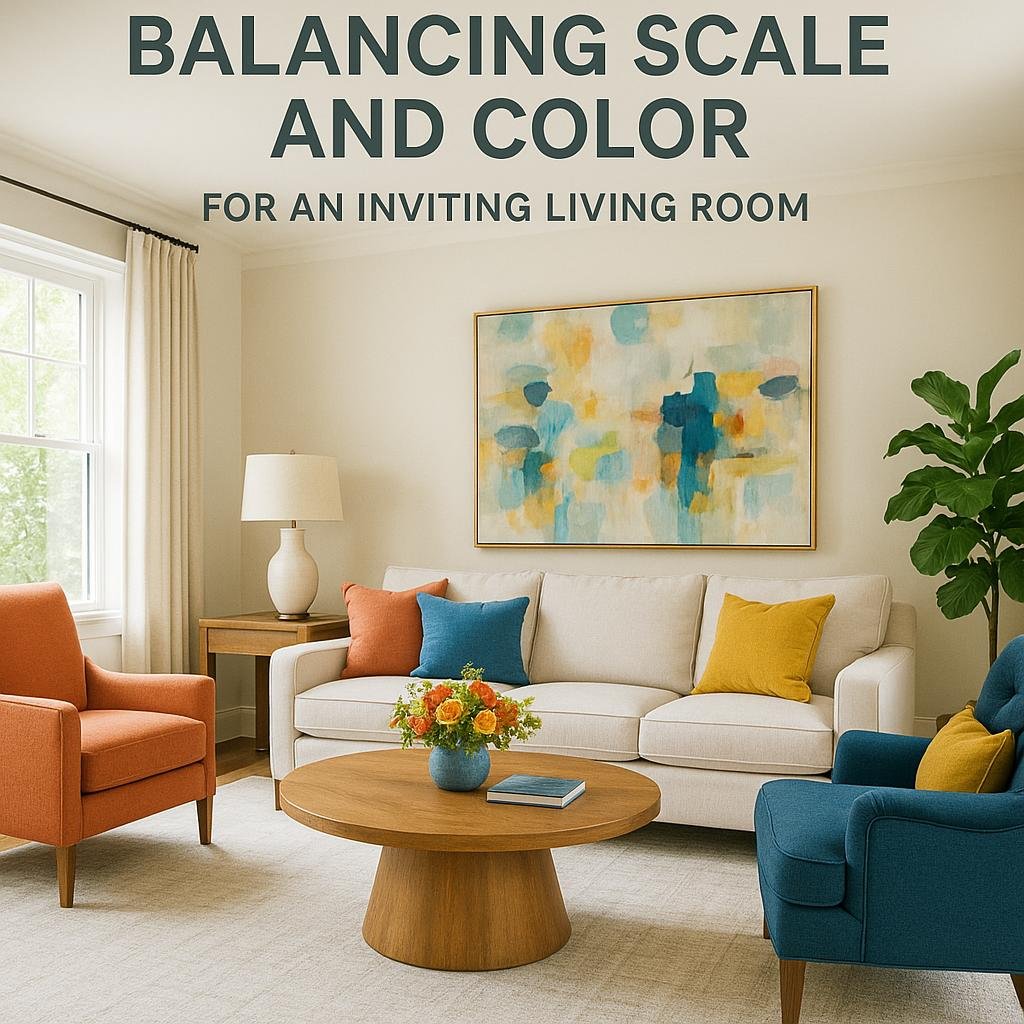 Balancing Scale and Color for ​an Inviting‌ Living⁤ Room