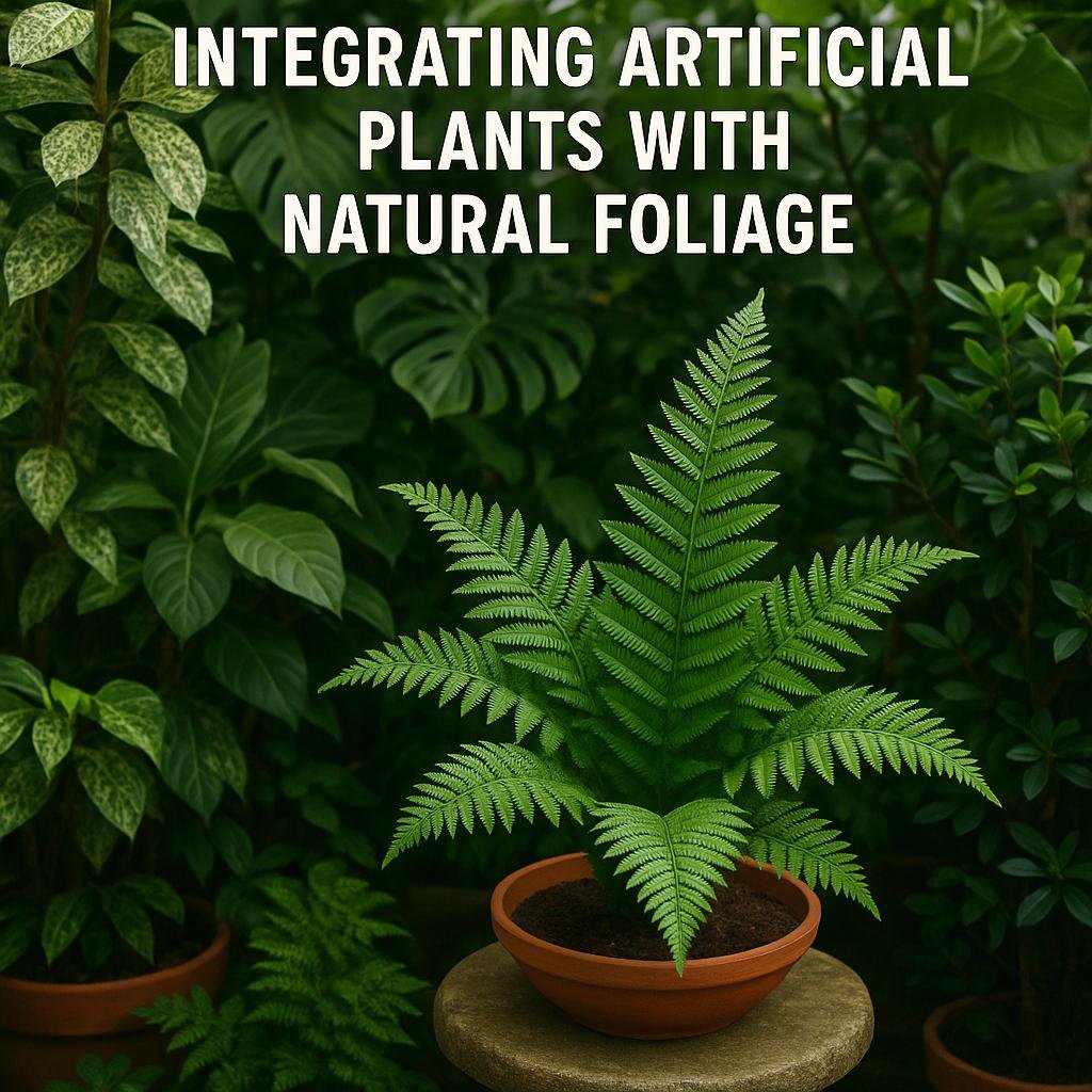 Tips for Seamlessly Integrating Artificial Plants with Natural Foliage