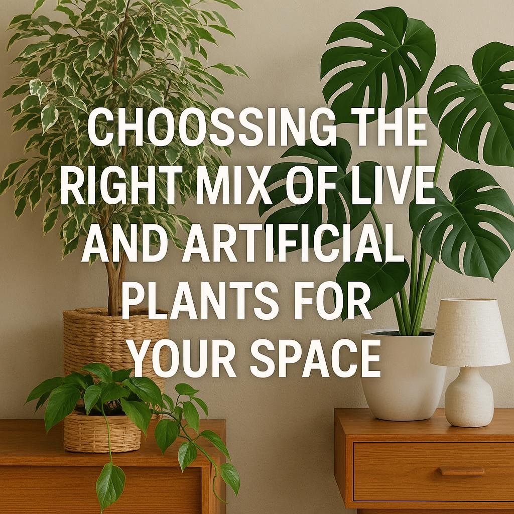 Choosing the Right​ Mix of Live and‍ Artificial ‌Plants for Your Space