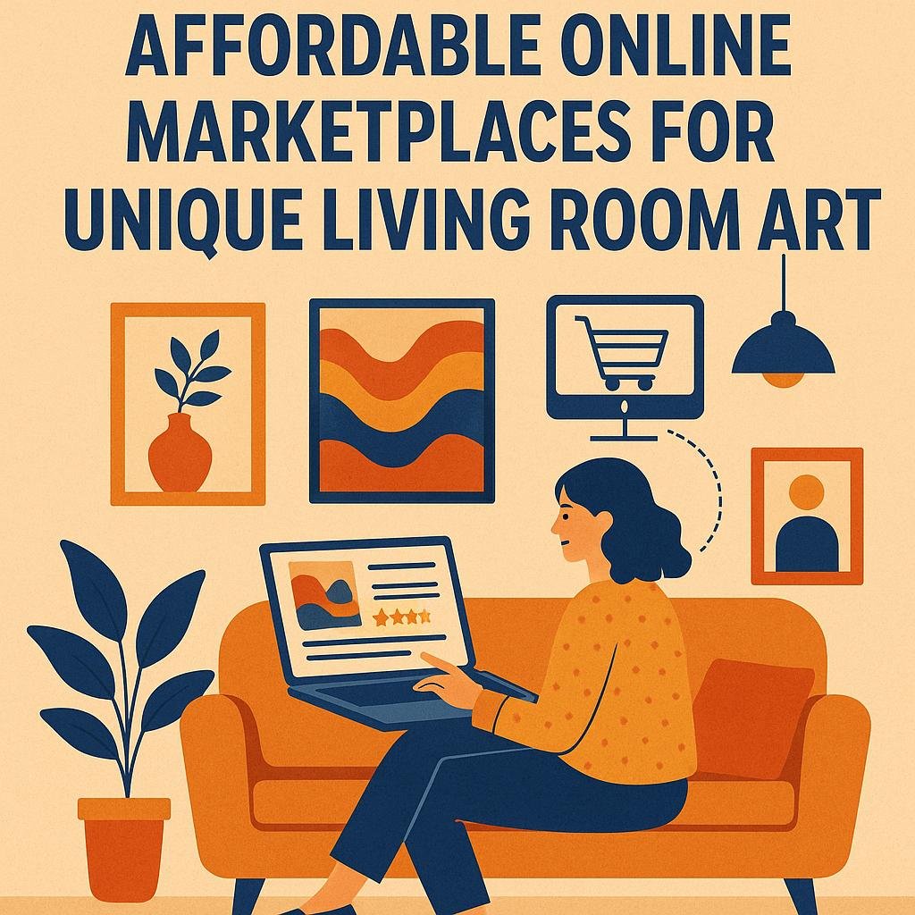 Affordable Online⁢ Marketplaces for‍ Unique Living Room Art