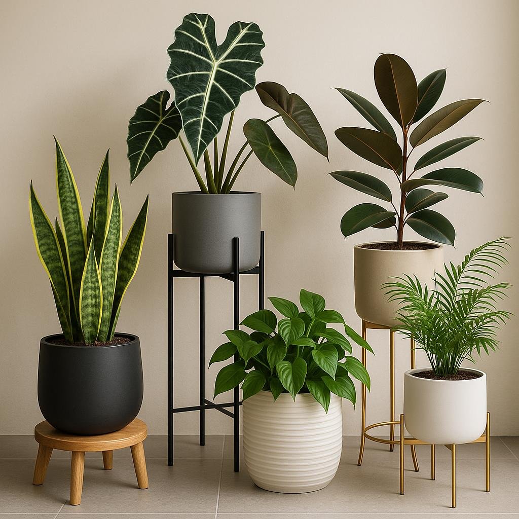 Creating a Stunning Arrangement with Stylish Planters and Stands