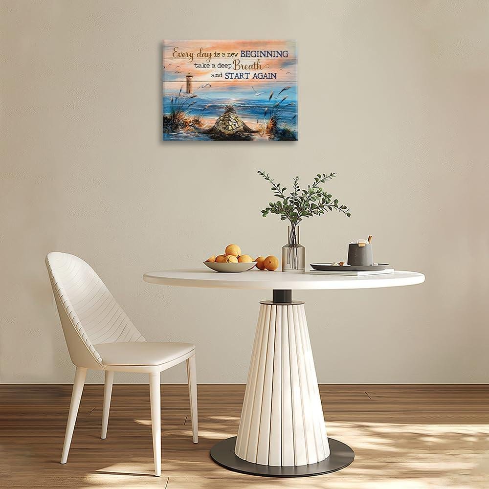 We Review: Sea Turtle Wall art for coastal Bathroom Bliss