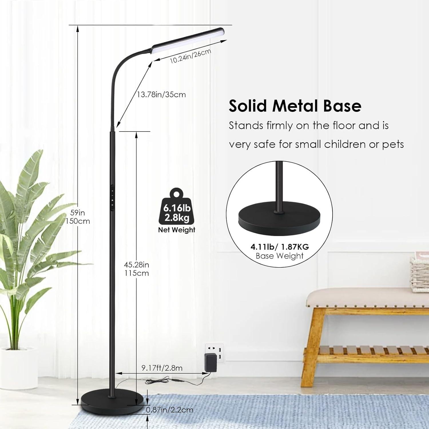 Our Review: Dimunt LED Floor Lamp – Bright, Adjustable, and Easy to Use