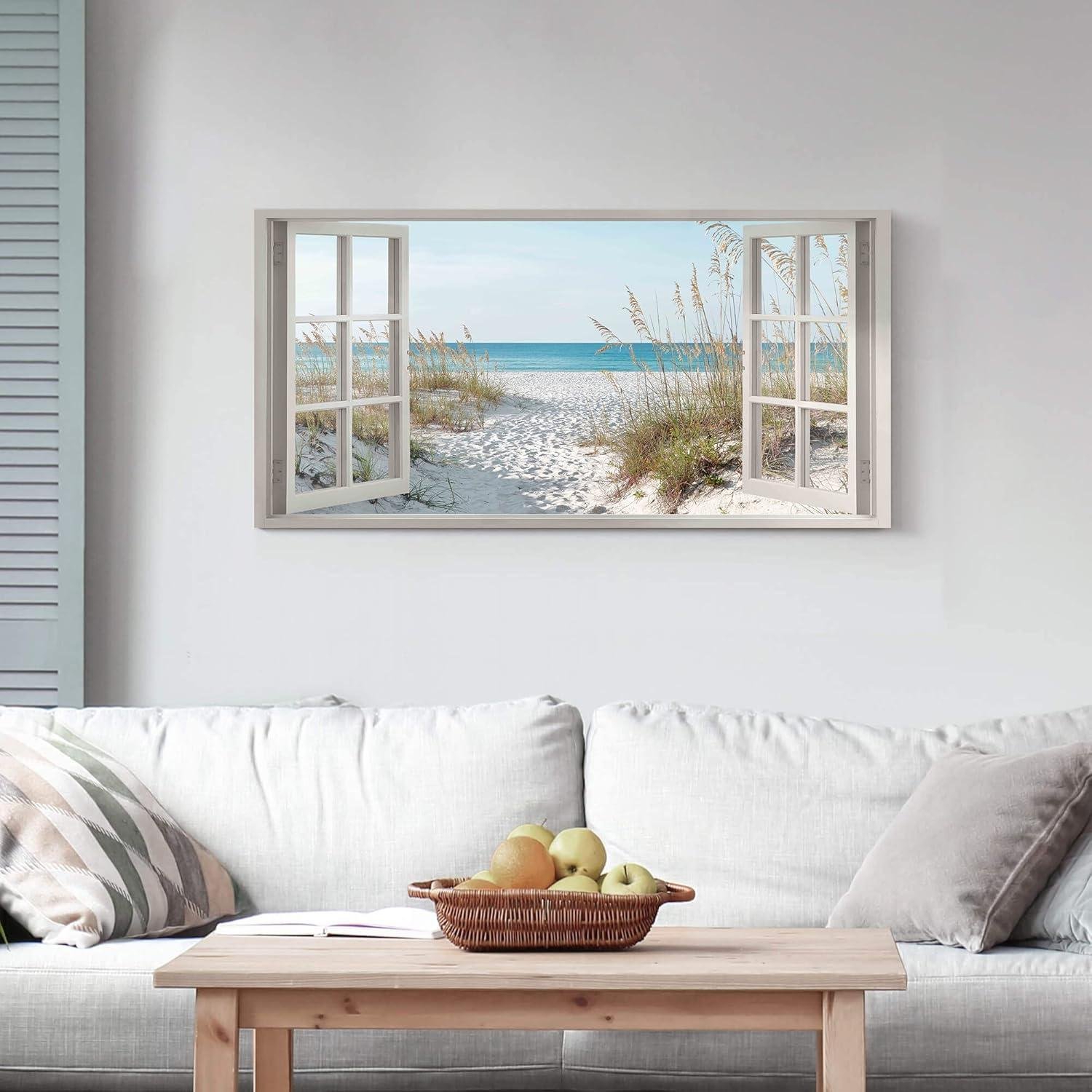 Our Review: Transform⁣ Your Space with Calming Ocean Window Art