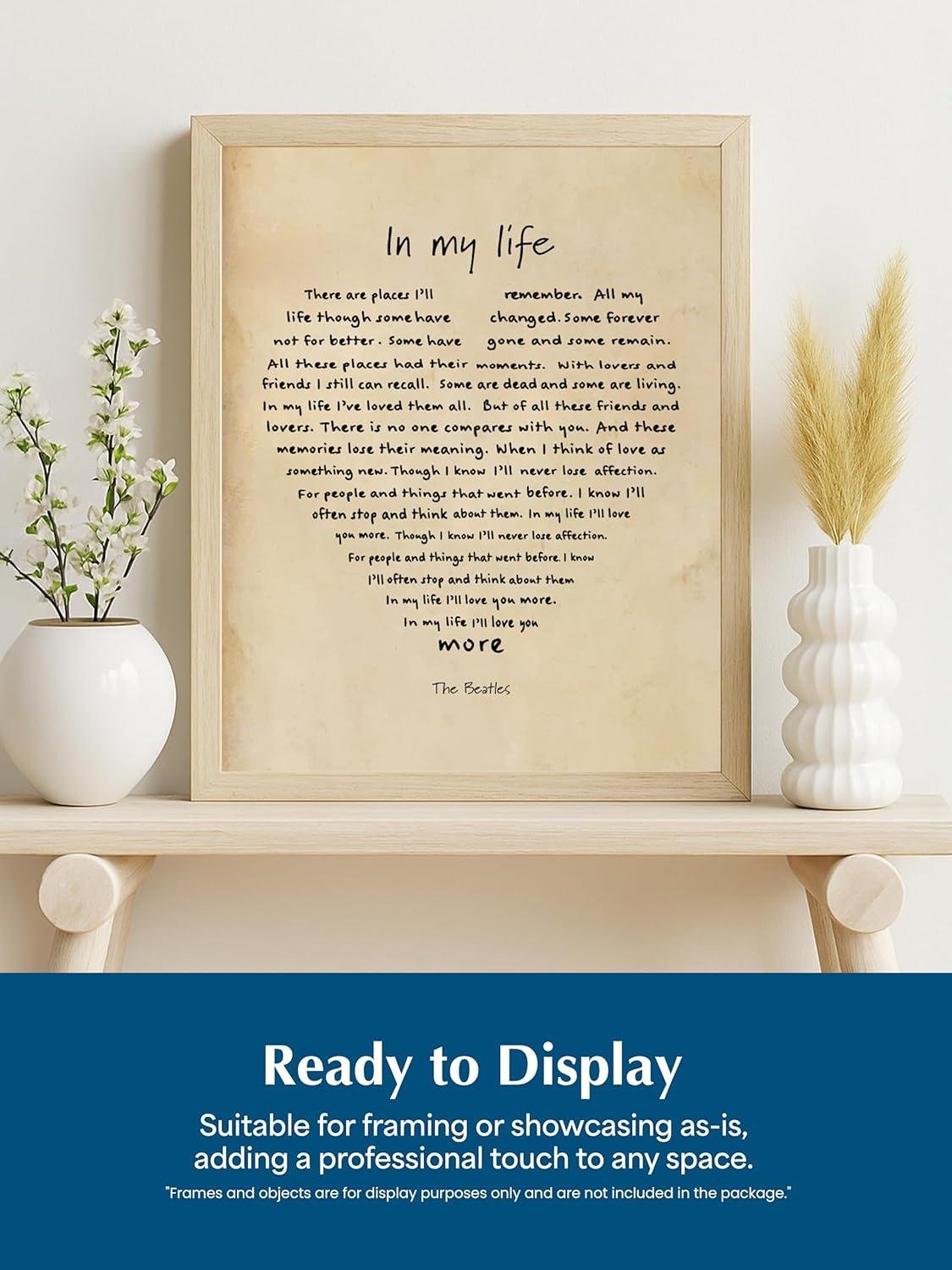 our Take: classic Music Lyric Art Elevates Any Space