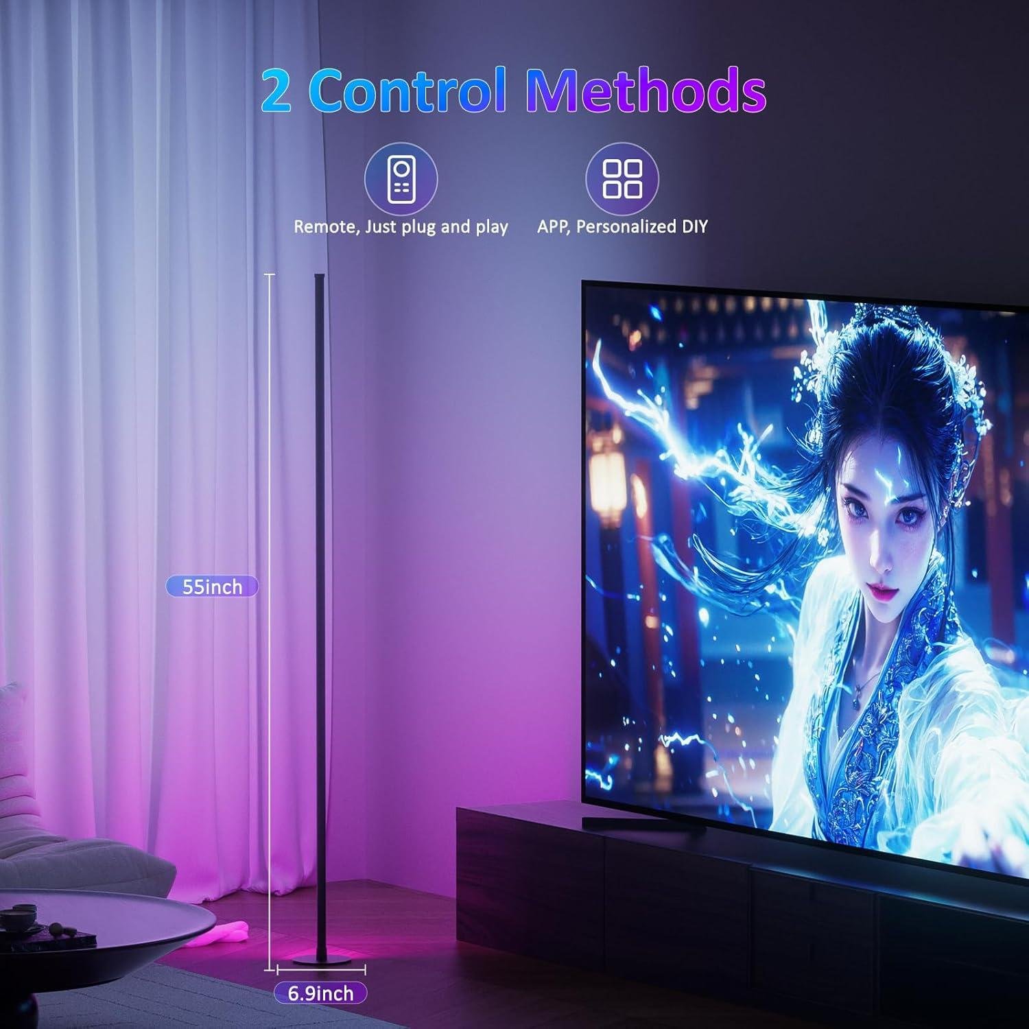 Our Review: velted Dual LED Corner Lamps with Smart Controls & Music Sync