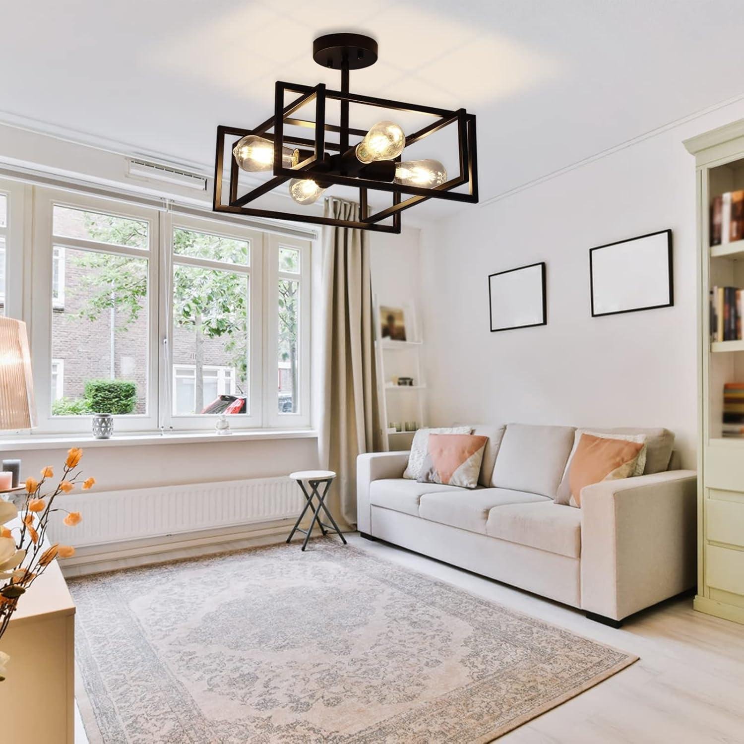 Why We Love the Minyuco 4-Light Black Ceiling Fixture