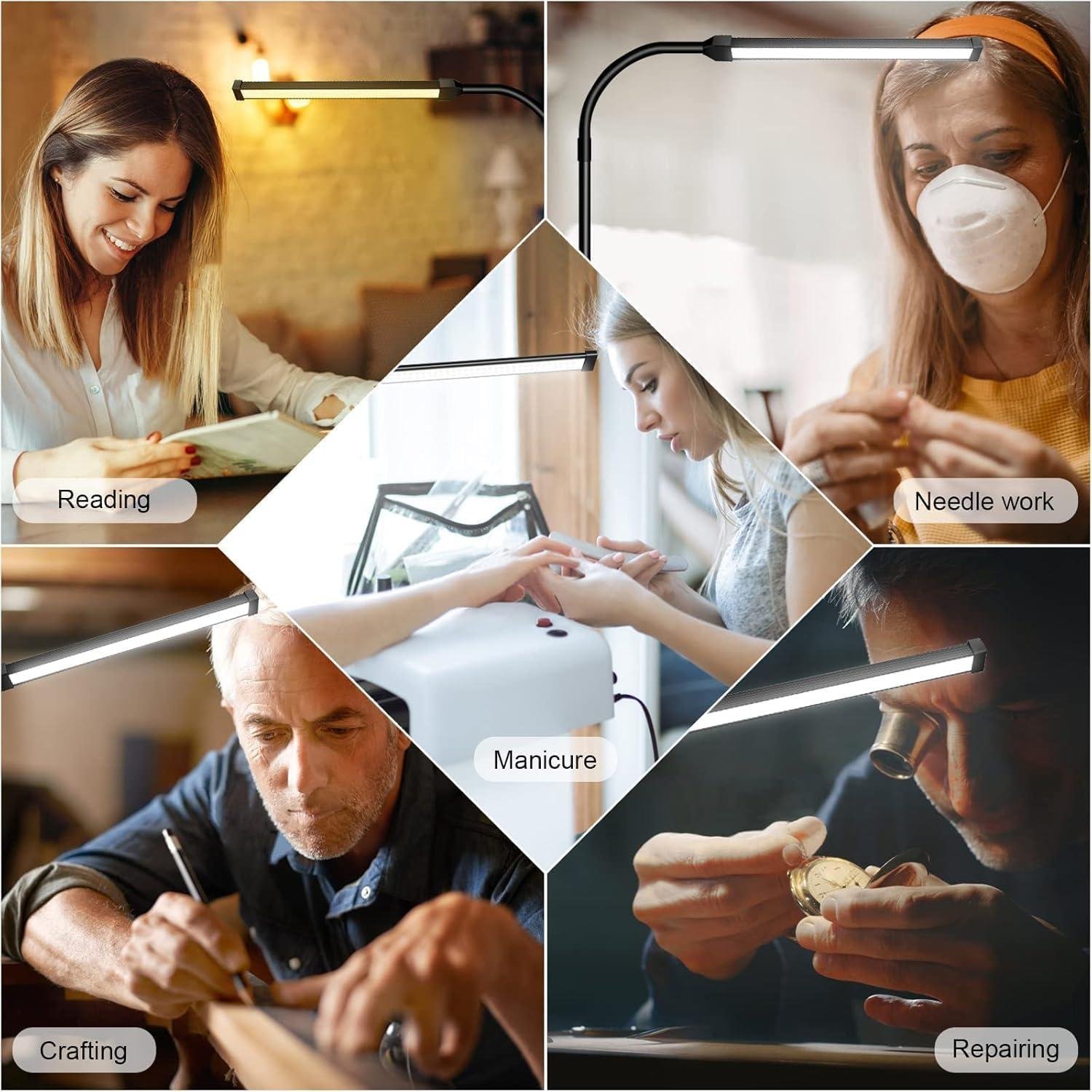 our Honest Review: Versatile LED Floor Lamp for Lash & Makeup tasks