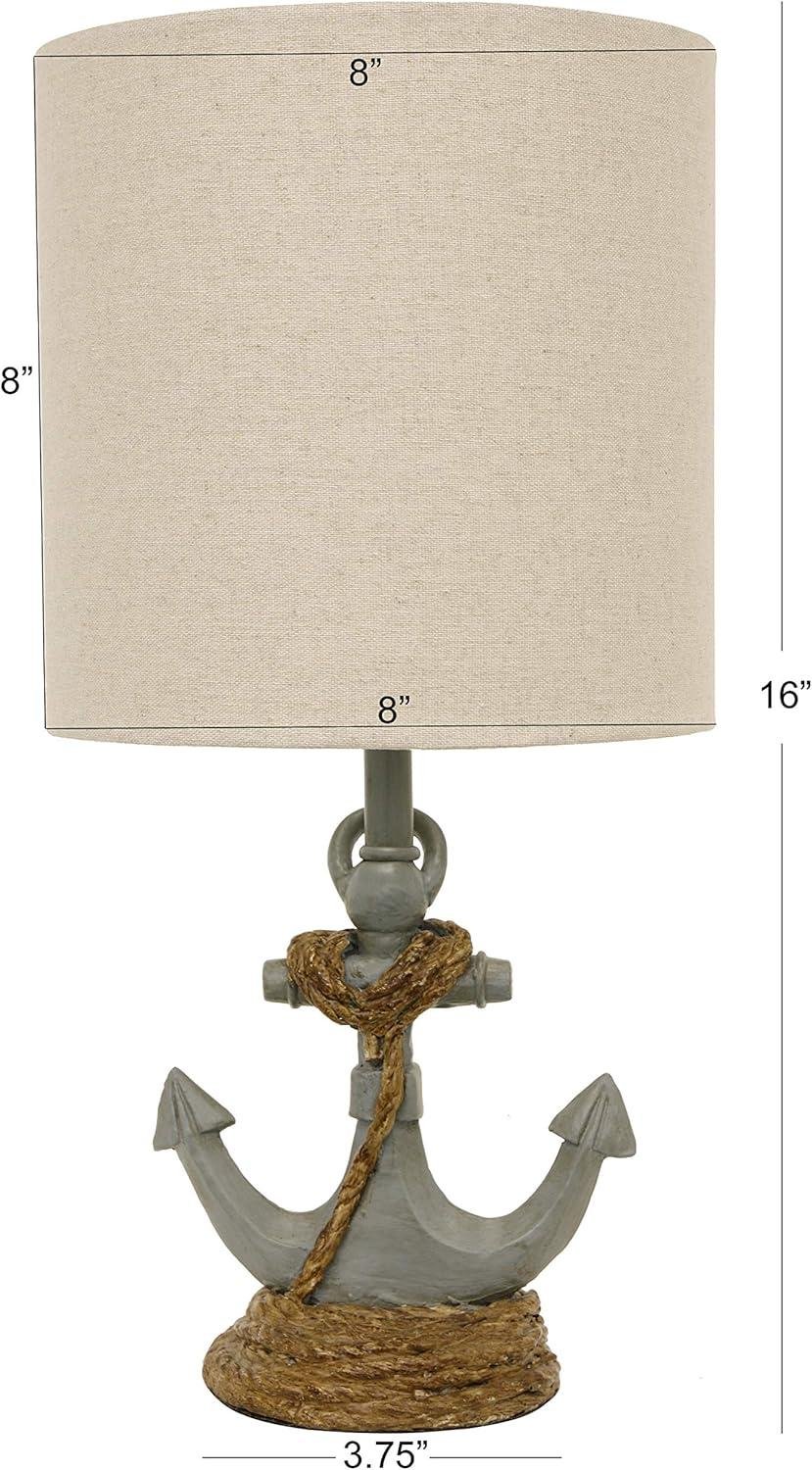 Adding Coastal Charm to Our Home: Decor Therapy Saylor Anchor Lamp Review