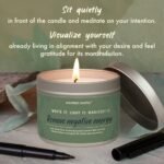 Manifest White Sage Candles for Cleansing Negative Energy, 45-Hour Burn, Aromatherapy Meditation Gift. - Image 6