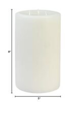 8-Inch White Pillar Candle for Elegant Home Décor - Perfect for Any Occasion! - Image 3