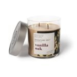 Large Jar Signature Soy Vanilla Oak Scented Candle with Lid – Perfect for Cozy Ambiance! - Image 3
