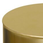 SIMPLIHOME Curtis 16" Wide Industrial Metal Cylinder Accent Table in Ombre Black/Gold – Fully Assembled for Living Room & Bedroom. - Image 5