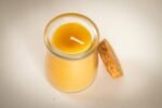 BeeTheLight Beeswax Jar Candle - 100% Pure USA Beeswax, Unscented, 3.3 oz in Glass with Cork Lid. Natural Honey Aroma. - Image 8