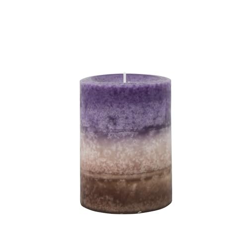 4-Inch Purple Sand Scented Pillar Candle: Perfect for Home Decor 4 Inch Purple Sand Scented Pillar Candle