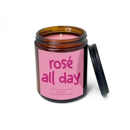 Simply Soson 9oz Rose Scented Candle, Fall Candles, Rose Scent, Aromatherapy Candles, Gifts for Women, Men, Families Friend, Colleague, Birthday, Holiday