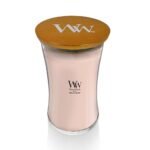 WoodWick Large Hourglass Candle: Vanilla Sea Salt Blend, Premium Soy & Paraffin Wax with Pluswick Innovation. - Image 2