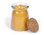 BeeTheLight Beeswax Jar Candle - 100% Pure USA Beeswax, Unscented, 3.3 oz in Glass with Cork Lid. Natural Honey Aroma. - Image 2