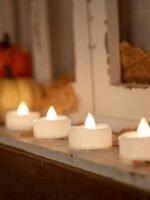 Merrynights LED Flameless Tea Light Candles - 24-Pack, 200 Hours of Realistic Glow for Weddings, Halloween, and Christmas. 1.5''D x 1.25''H. - Image 5