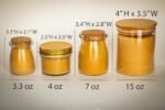 BeeTheLight Beeswax Jar Candle - 100% Pure USA Beeswax, Unscented, 3.3 oz in Glass with Cork Lid. Natural Honey Aroma. - Image 4