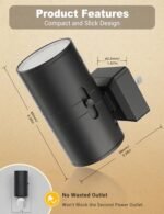 Dimmable Plug-In Night Lights with Dusk to Dawn Sensor, Soft White 3000K, Adjustable Brightness, 2-Pack for Hallway or Bedroom. - Image 6