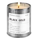 Men's Scented Candle - Coffee Leather Woody Aroma | 50Hr Soy Wax Candle in Metal Tin (9oz) - Perfect Masculine Decor & Gift. - Image 7