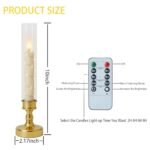 Prerish 6 PCS Flameless LED Candles with Remote Timer & Star String for Romantic Home & Wedding Decor. - Image 3