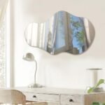 PERFNIQUE 35''x21'' Irregular Cloud Frameless Wall Mirror for Bathroom, Bedroom, and Living Room. - Image 4