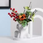 BrownLove Ceramic Female Form Face Vase – Modern White Flower Decor for Living Room, Office, or Bedroom. Perfect Centerpiece! - Image 6