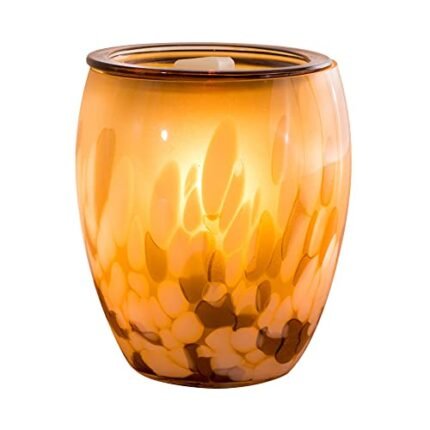 Scentsationals Wax Melt Warmer, for Scented Wax Melts - Art Glass Collection Christia - Fragrance Cubes and Tarts