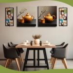 CroBlissful 2-Piece Mid Century Wall Art - Elegant Geometric Wood Panels for Modern Home Decor - Image 6