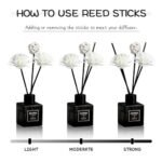 Pierides Reed Diffuser Set of 3: Lavender Scented Oil with 15 Sticks (50ml each) for Home Fragrance - Image 8