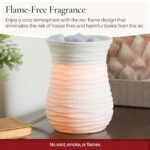 Candle Warmers ETC. Illumination Fragrance Warmer - Light-Up Warmer for Scented Wax Melts in White Harmony. - Image 3