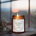 Briojoy Warm Hug in a Jar Candle - Friendship Gift for Him & Her - Sea Salt Jasmine Soy Candle for Relaxation. - Image 6