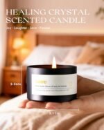 AOOVOO Crystal Energy Candle Set for Women - 4 Pack, 26 oz Soy Wax, 200-Hour Long-Lasting Scents. - Image 5
