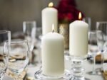 BOLSIUS Ivory Pillar Candles Set - Unscented, Long-Lasting, Dripless 12-Pack for Weddings & Events - Image 3