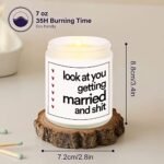 BaubleDazz Funny Wedding Gifts: 7oz Lavender Scented Soy Candle for Bride, Ideal Bachelorette & Bridal Shower Gift! - Image 7